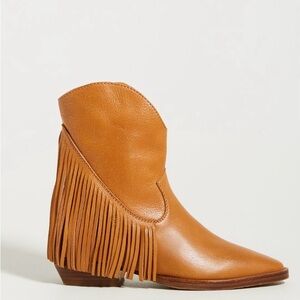 Stylish Fringe Leather Ankle Booties